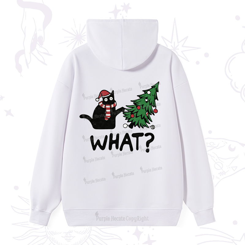 Purplehecate Christmas Black Cat Hoodie