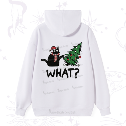 Purplehecate Christmas Black Cat Hoodie