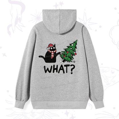 Purplehecate Christmas Black Cat Hoodie