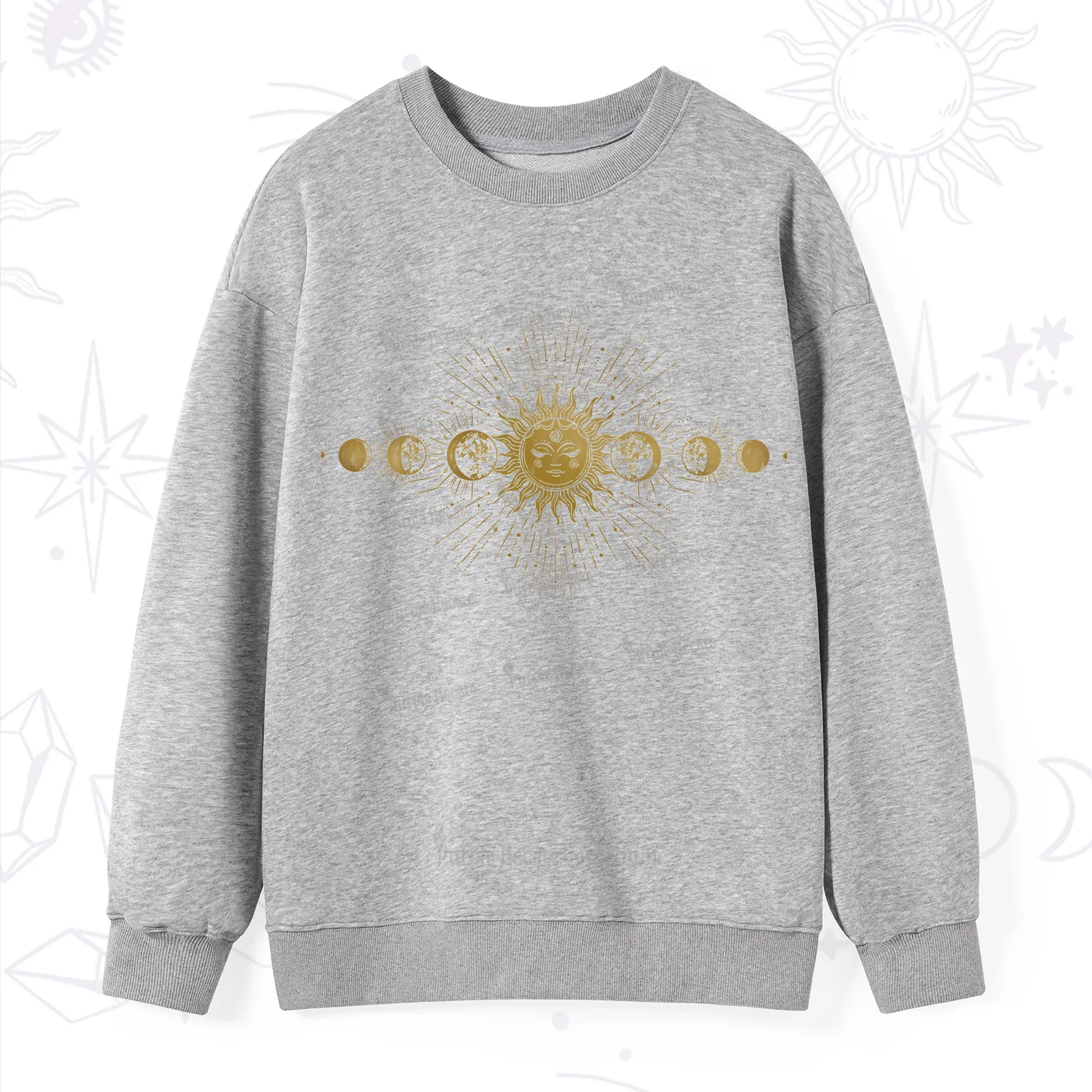 Purplehecate Mystical Moon And Sun Sweatshirt