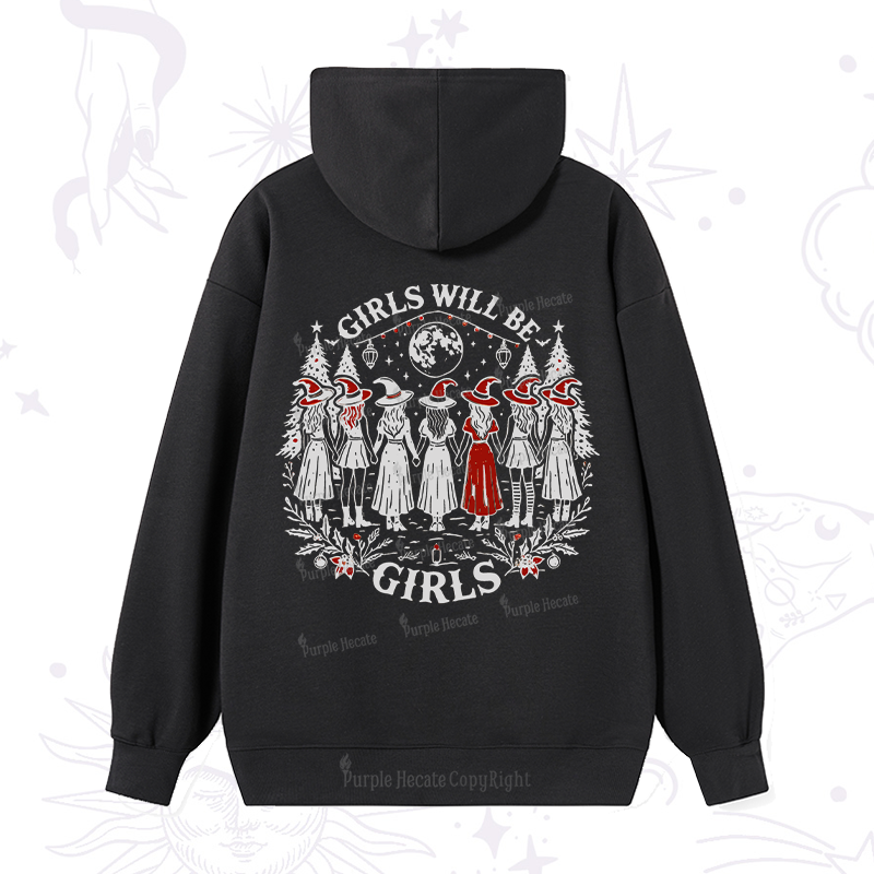 Purplehecate Christmas Girls Will Be Girls Witch Hoodie