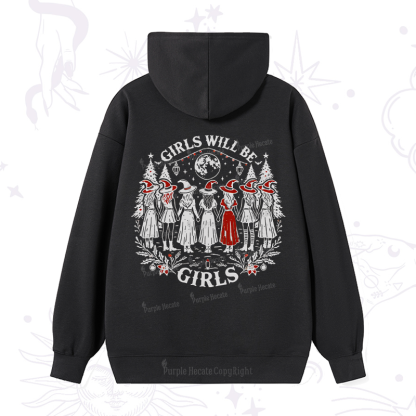Purplehecate Christmas Girls Will Be Girls Witch Hoodie