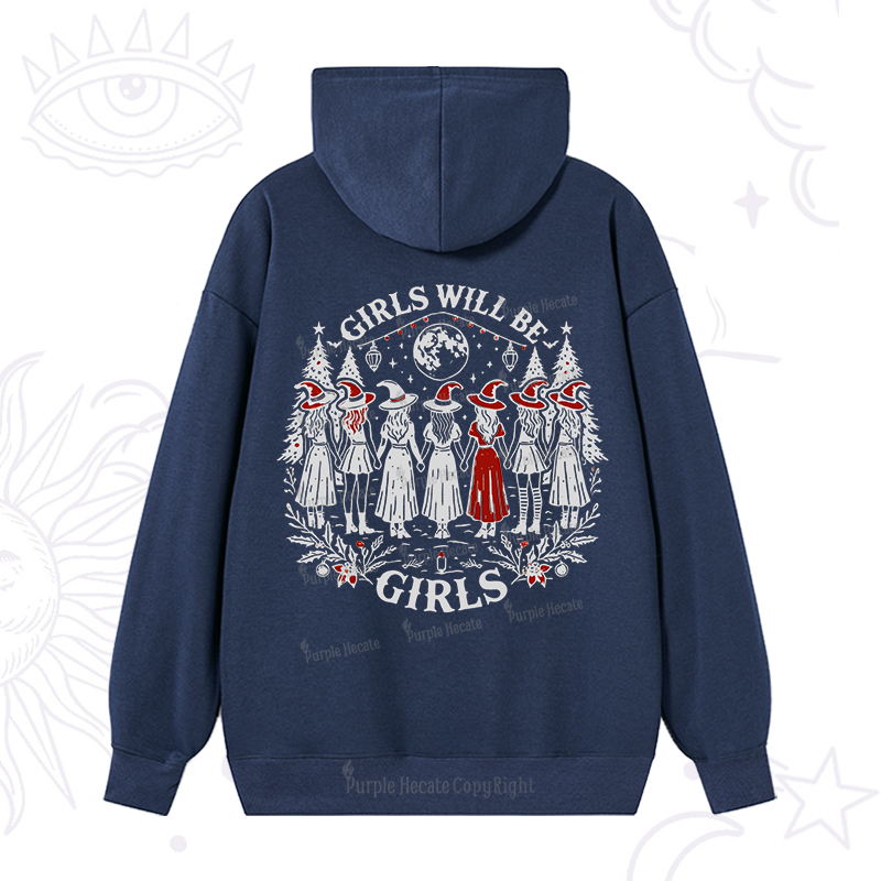 Purplehecate Christmas Girls Will Be Girls Witch Hoodie