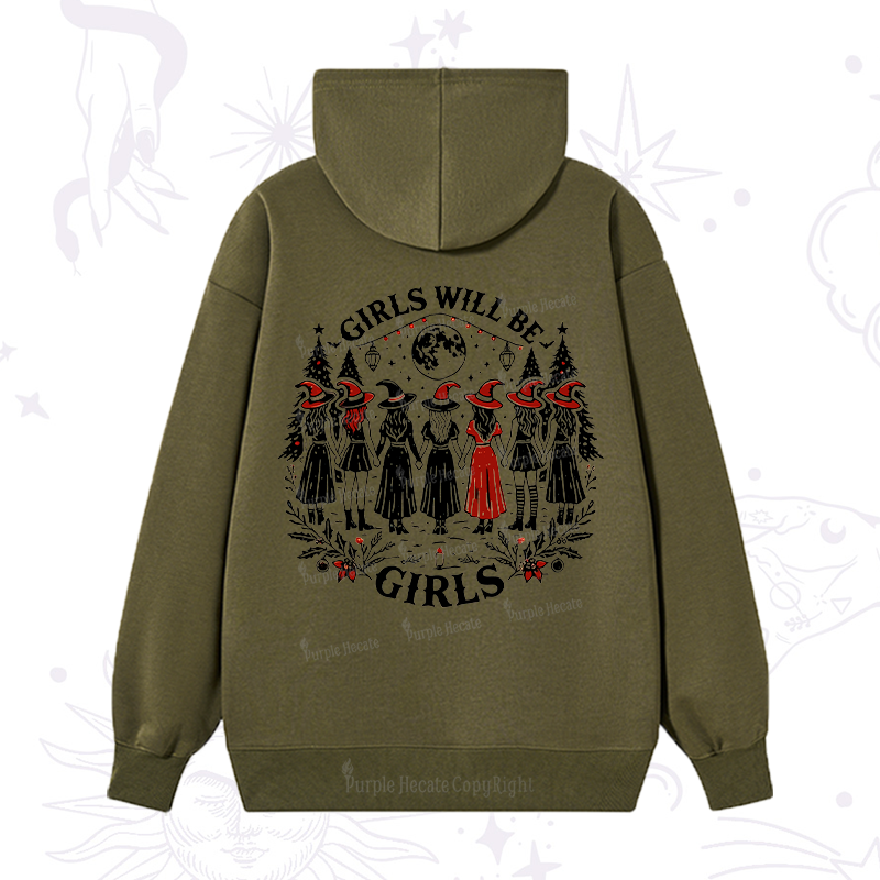 Purplehecate Christmas Girls Will Be Girls Witch Hoodie