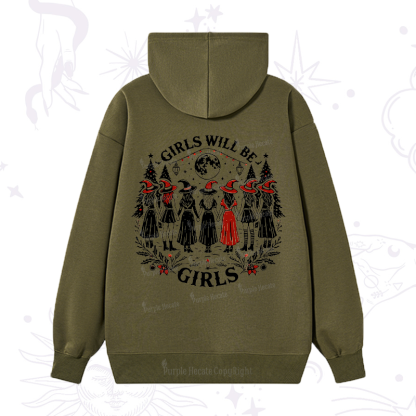 Purplehecate Christmas Girls Will Be Girls Witch Hoodie
