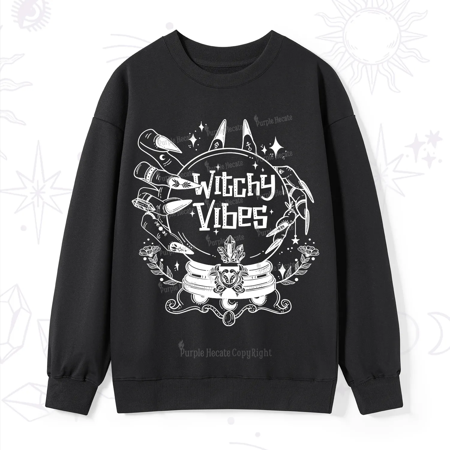 Purplehecate Witchy Vibes Sweatshirt
