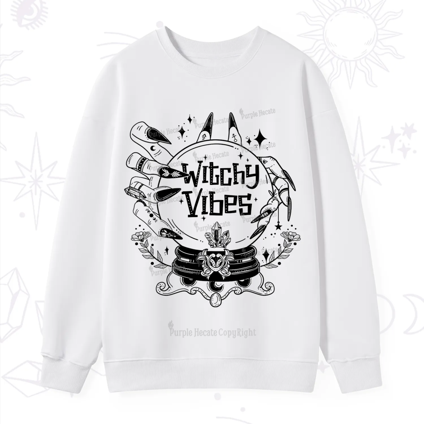 Purplehecate Witchy Vibes Sweatshirt
