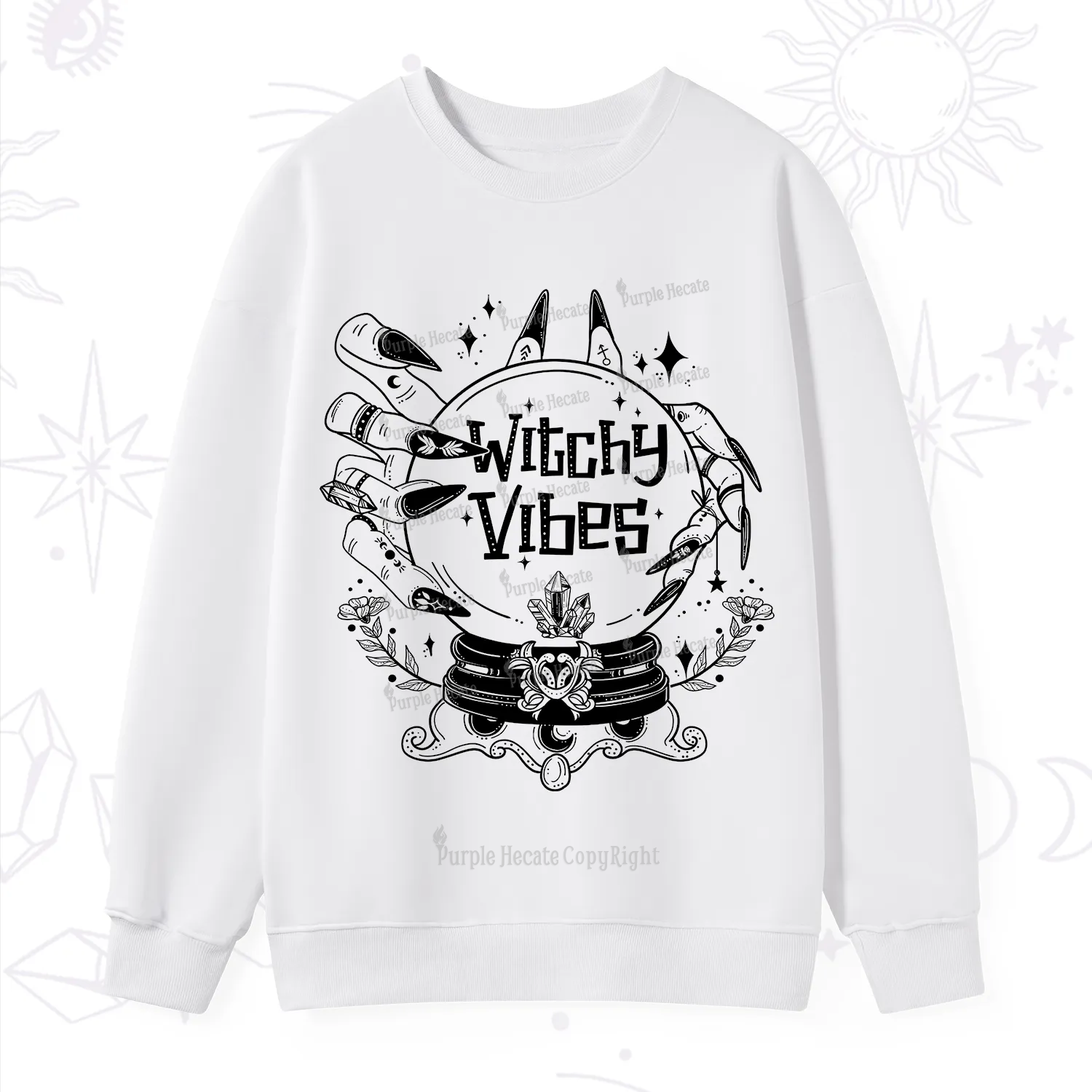 Purplehecate Witchy Vibes Sweatshirt
