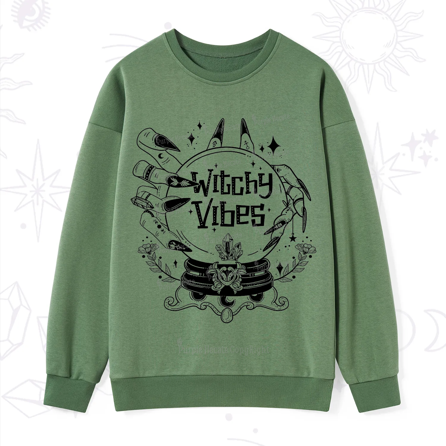 Purplehecate Witchy Vibes Sweatshirt