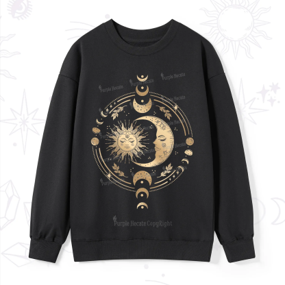 Purplehecate Celestial Sun and Moon Sweatshirt