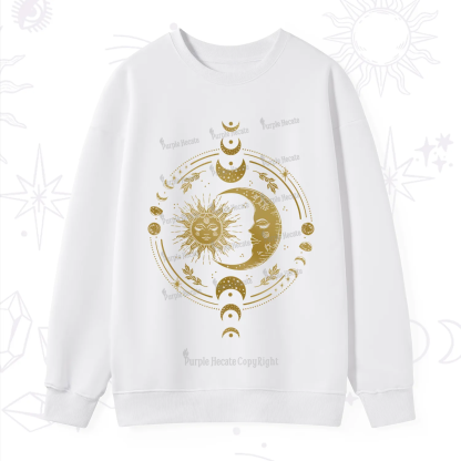 Purplehecate Celestial Sun and Moon Sweatshirt