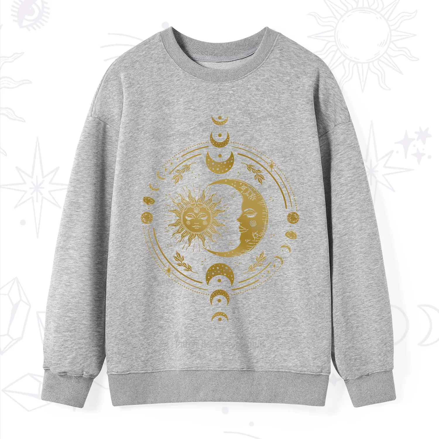 Purplehecate Celestial Sun and Moon Sweatshirt