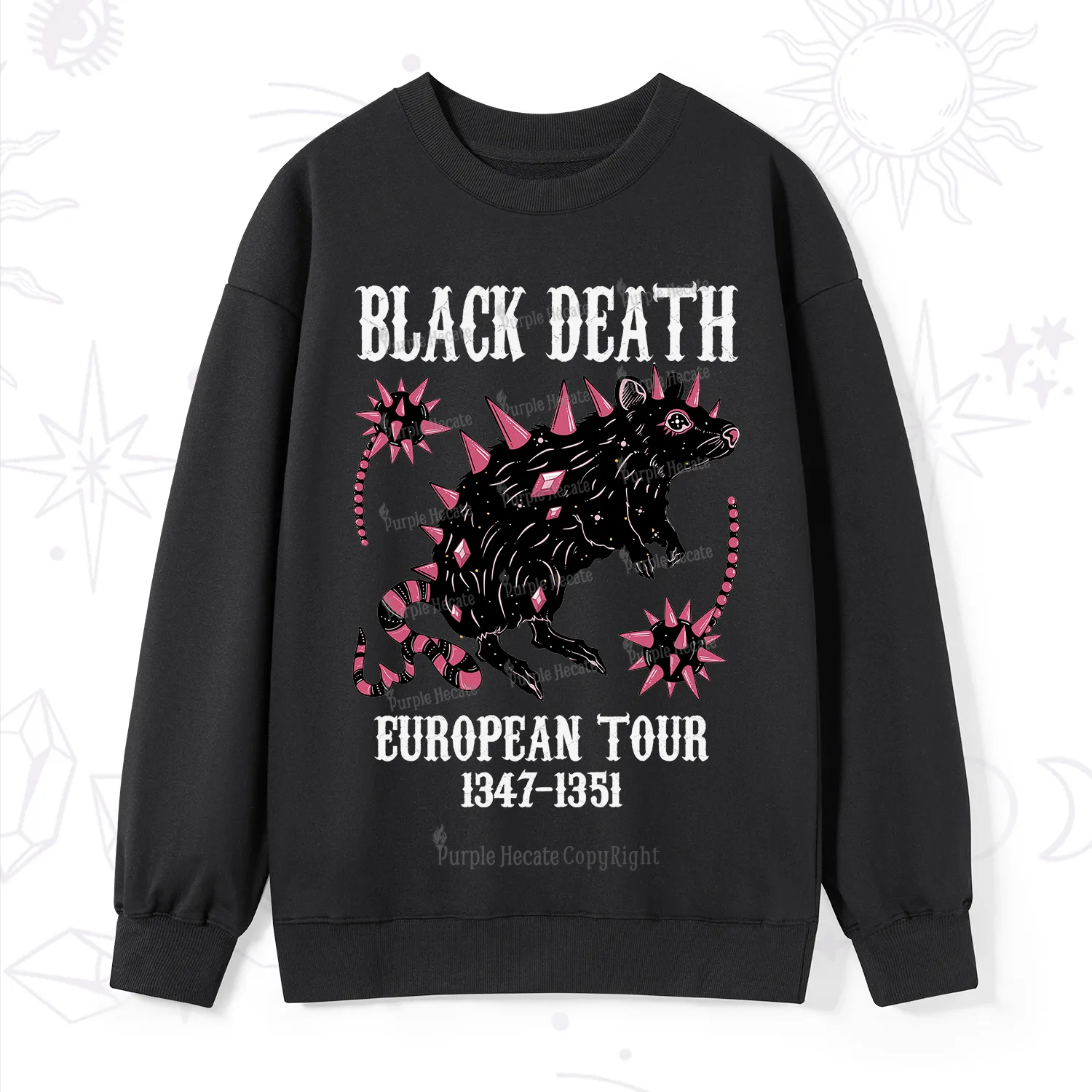 Purplehecate Black Death Sweatshirt