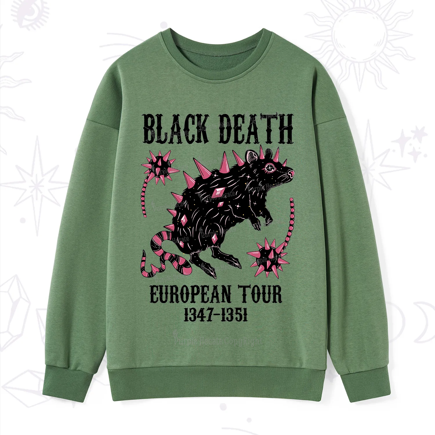 Purplehecate Black Death Sweatshirt