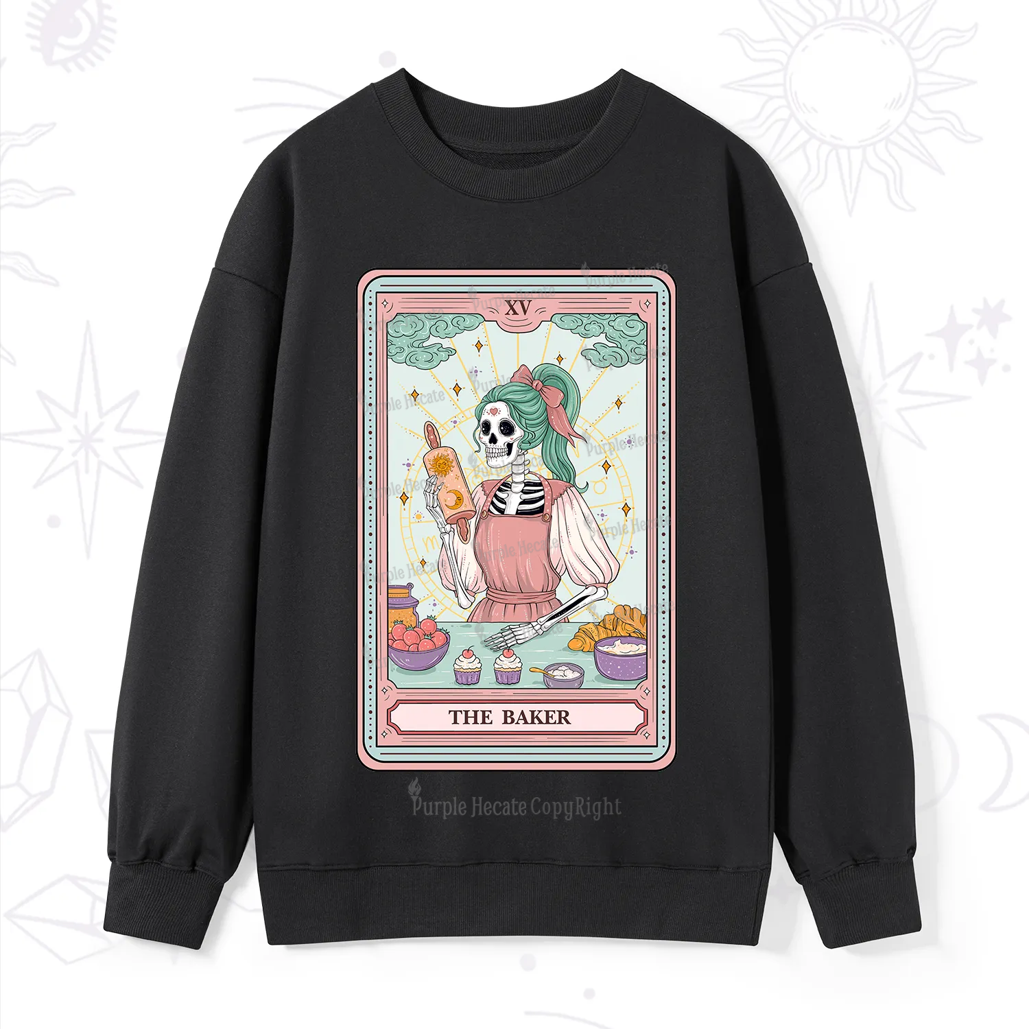 Purplehecate The Bakery Tarot Card Sweatshirt