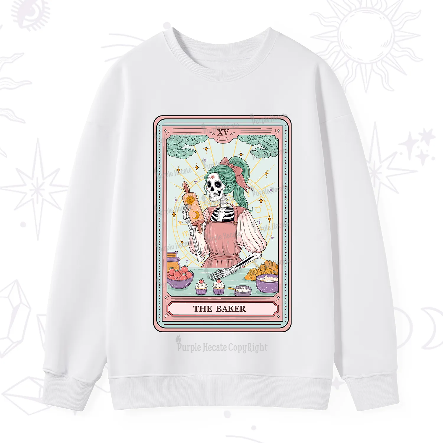Purplehecate The Bakery Tarot Card Sweatshirt