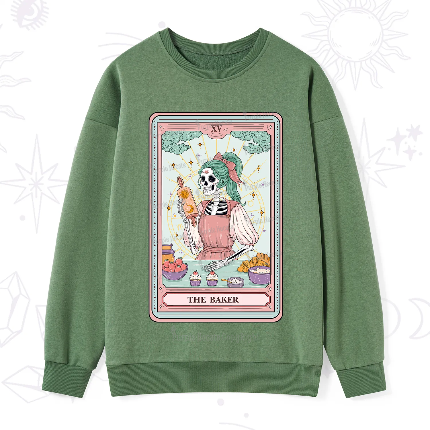 Purplehecate The Bakery Tarot Card Sweatshirt