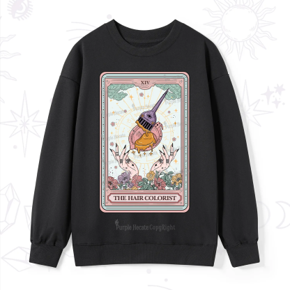 Purplehecate The Hail Colorist Tarot Card Sweatshirt