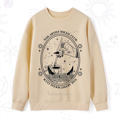 Purplehecate Nail Artist Social Club Sweatshirt