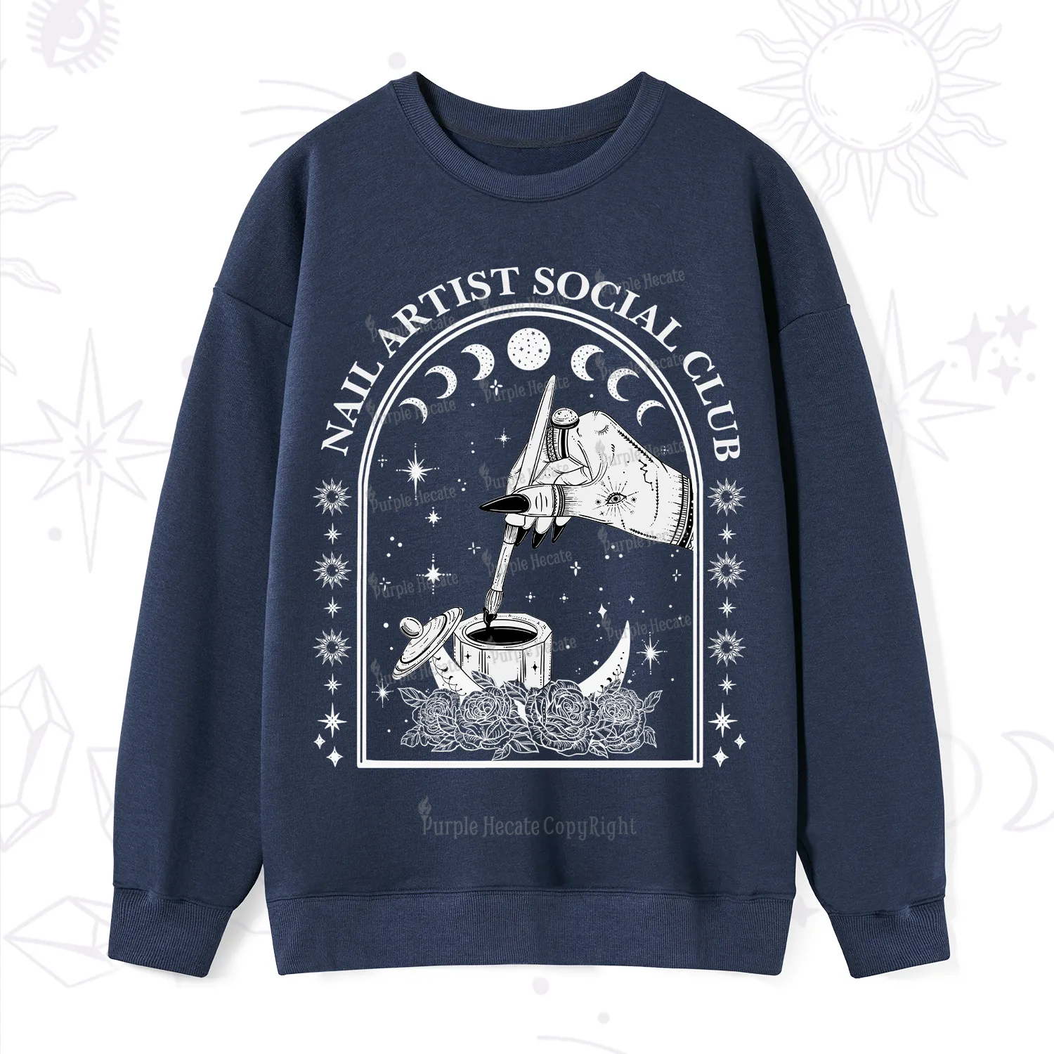 Purplehecate Nail Artist Club Collective Sweatshirt