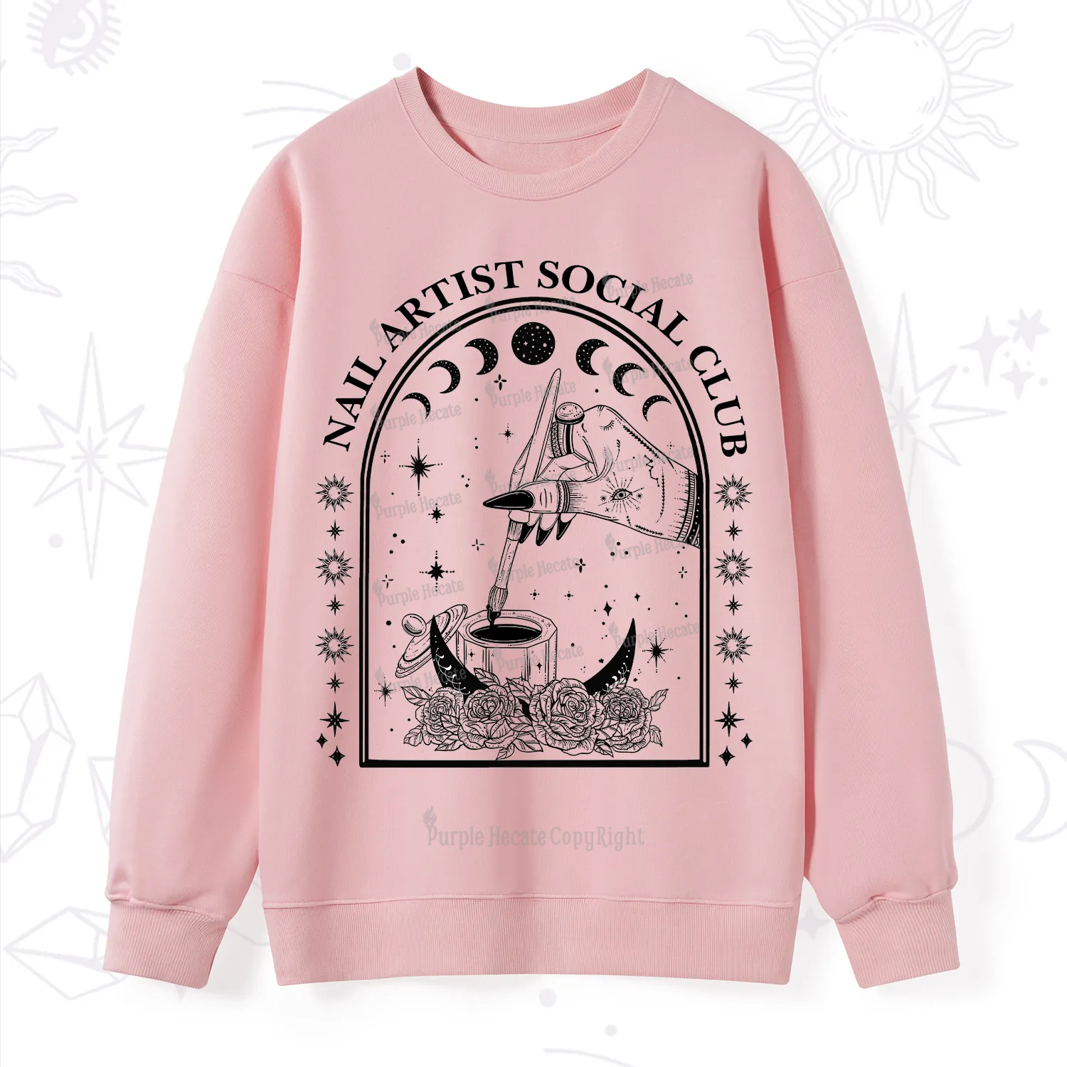 Purplehecate Nail Artist Club Collective Sweatshirt