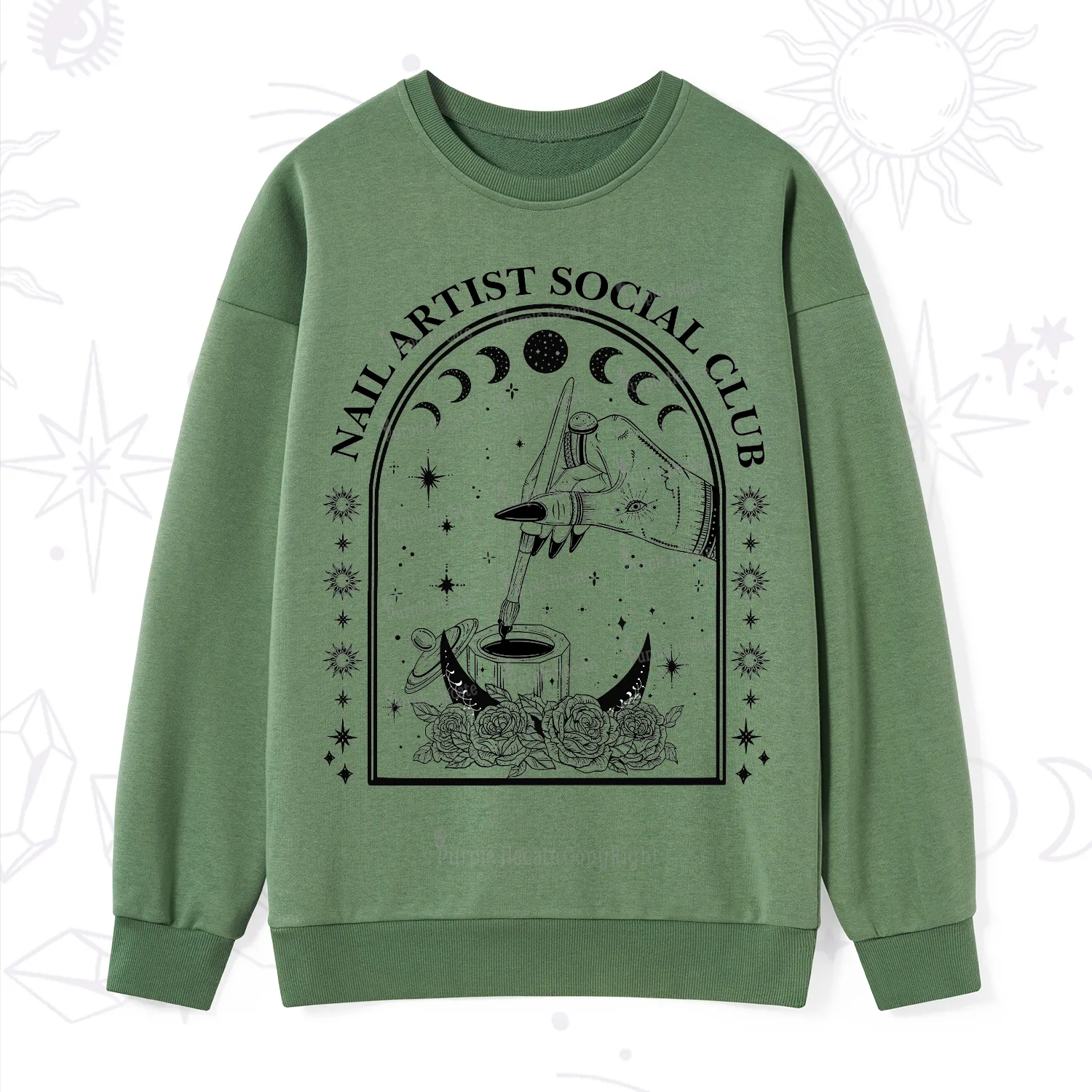 Purplehecate Nail Artist Club Collective Sweatshirt