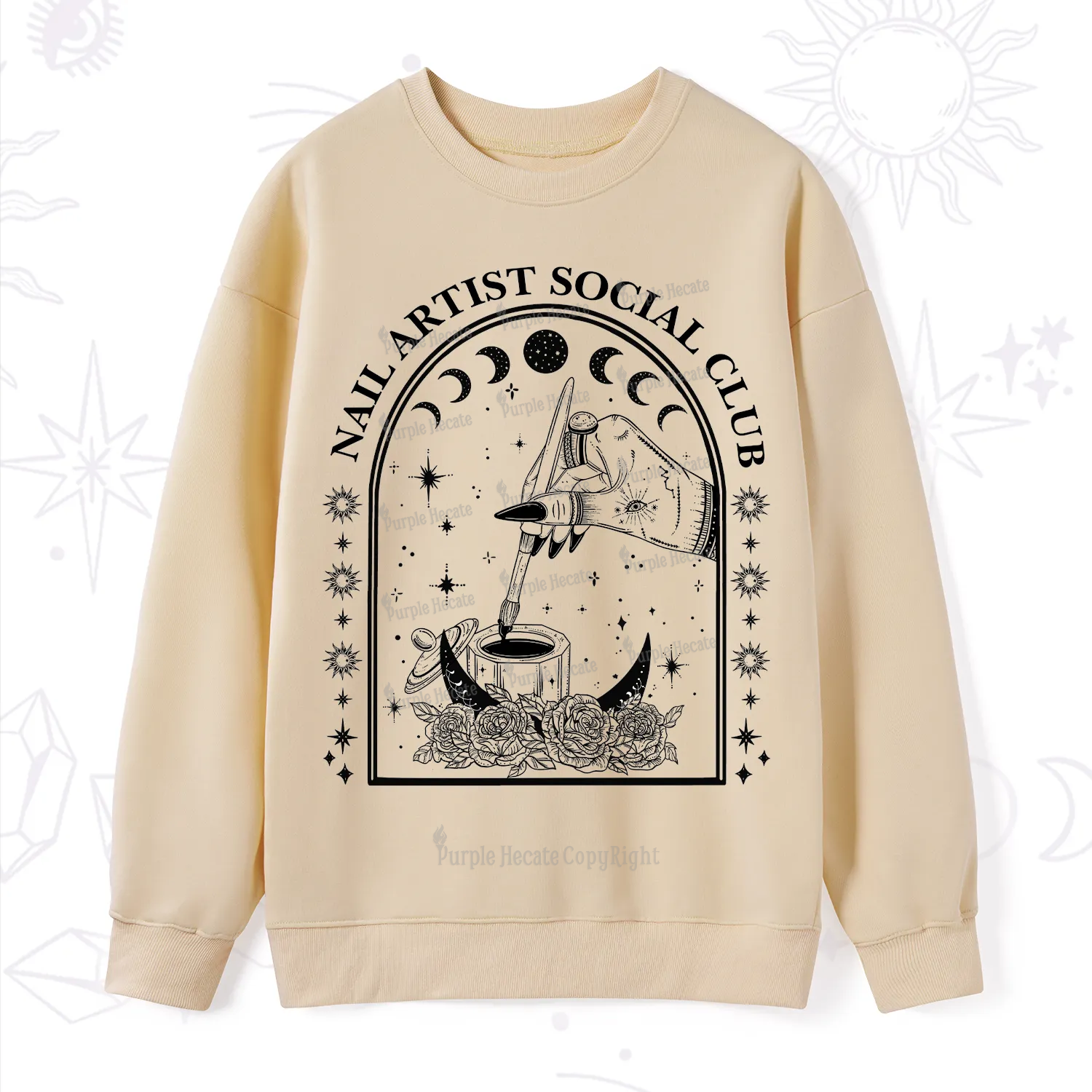 Purplehecate Nail Artist Club Collective Sweatshirt