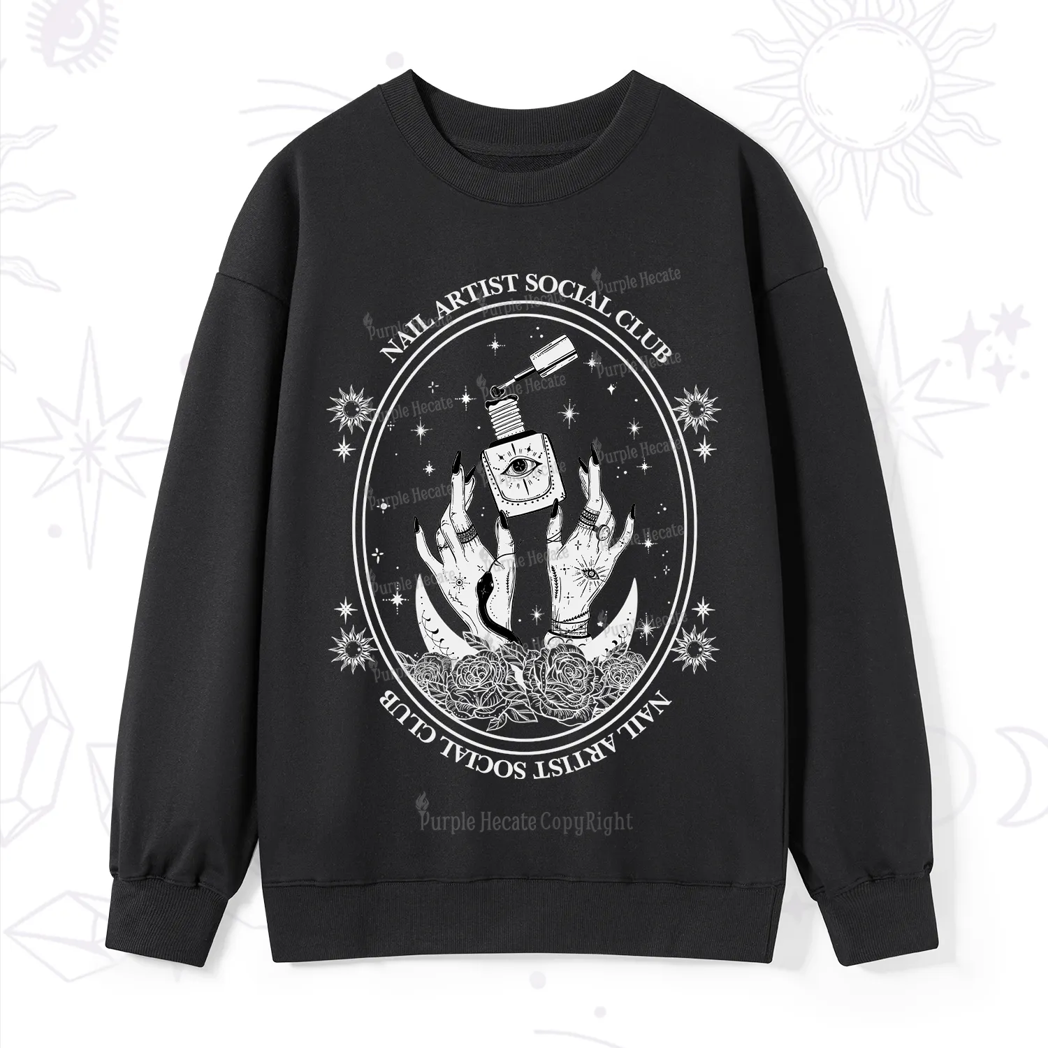 Purplehecate Nail Artist Club Sweatshirt