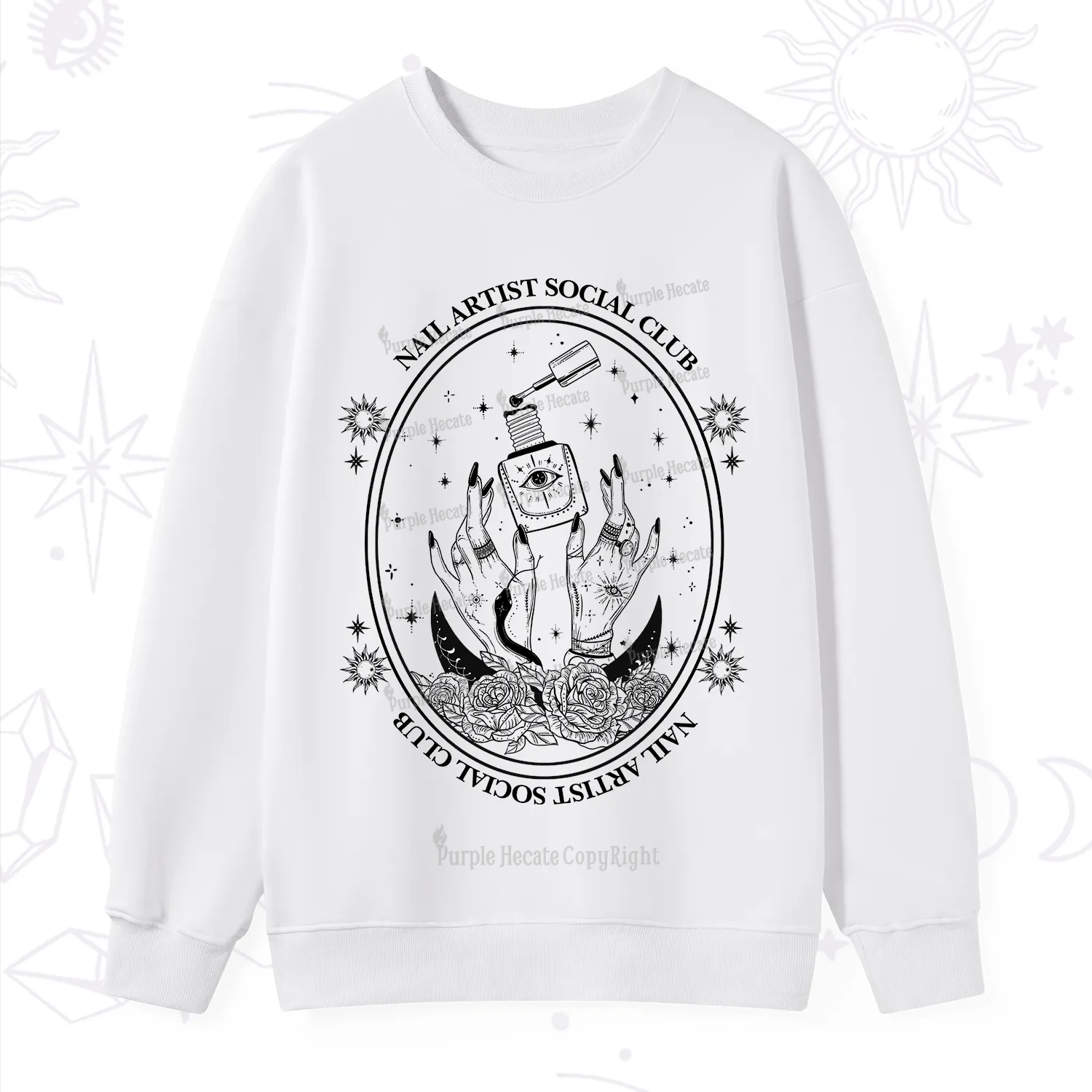 Purplehecate Nail Artist Club Sweatshirt