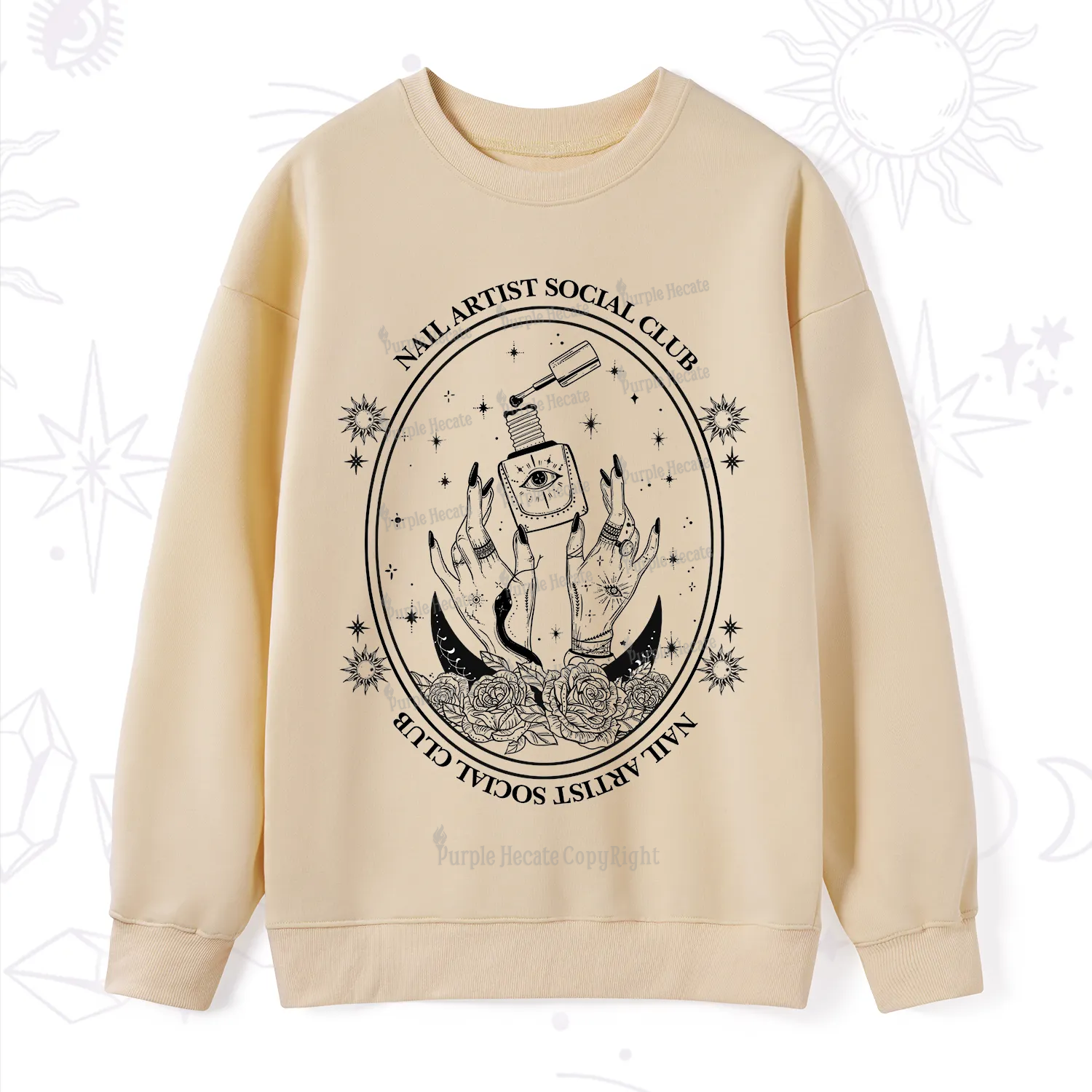 Purplehecate Nail Artist Club Sweatshirt