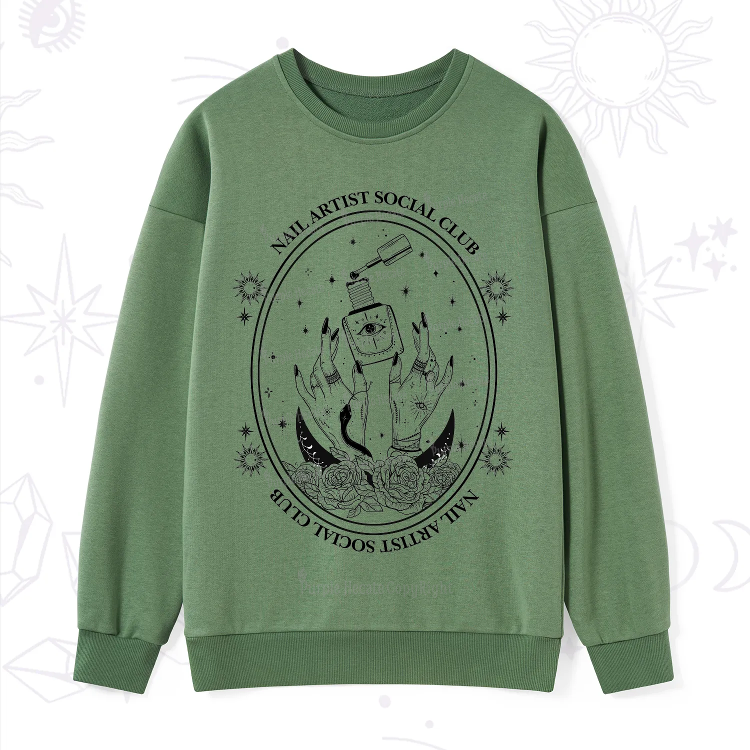 Purplehecate Nail Artist Club Sweatshirt