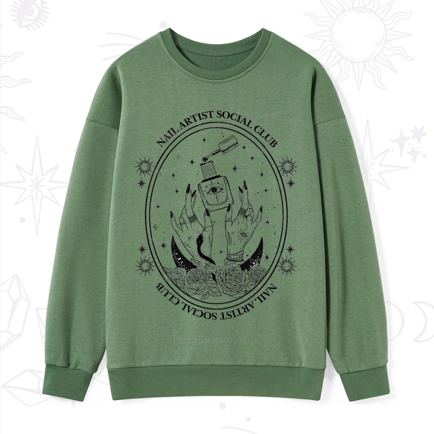 Purplehecate Nail Artist Club Sweatshirt
