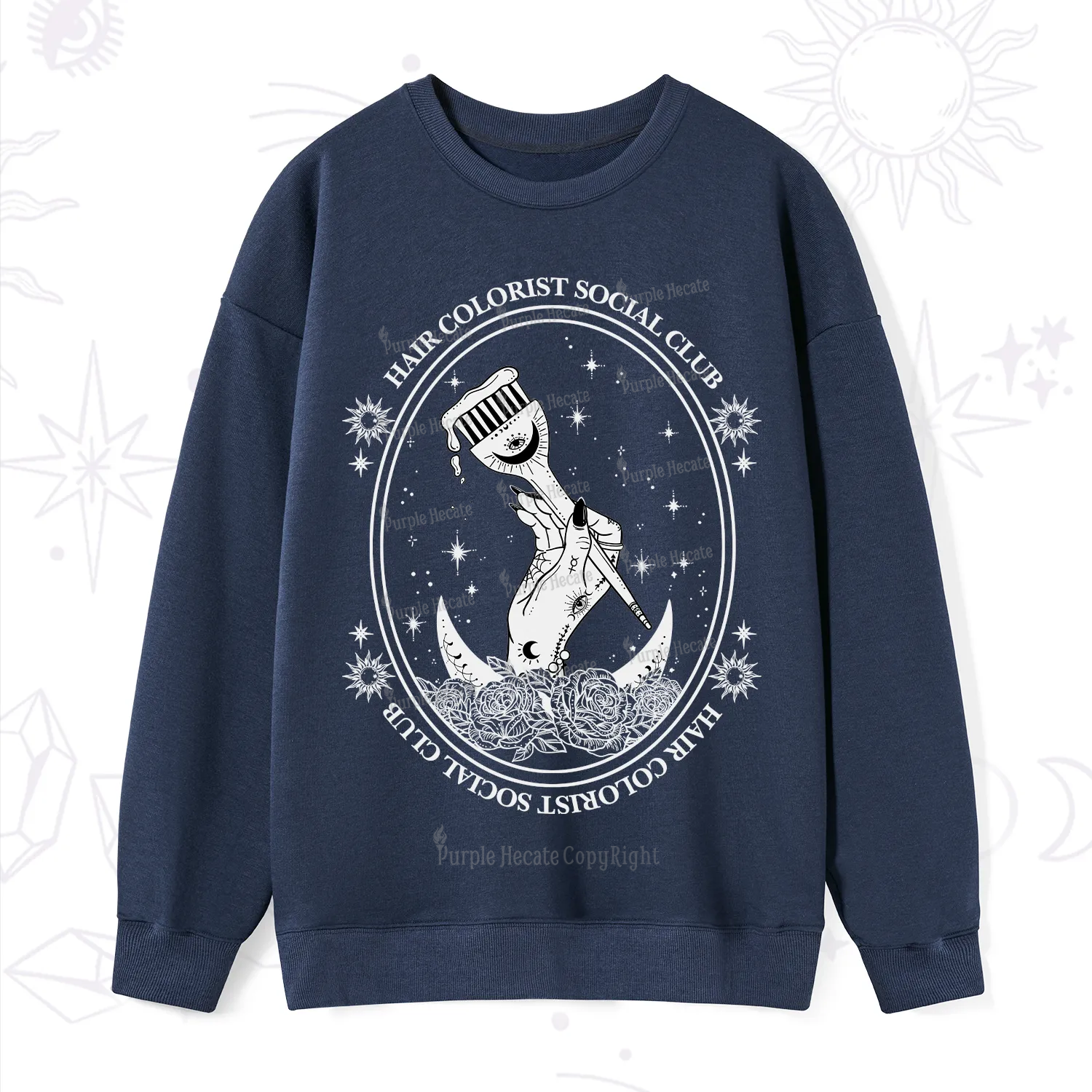 Purplehecate Hair Colorist Social Club Sweatshirt