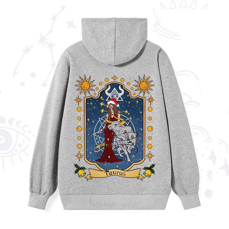 Purplehecate Christmas Taurus Zodiac Hoodie