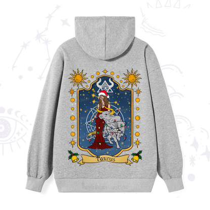 Purplehecate Christmas Taurus Zodiac Hoodie