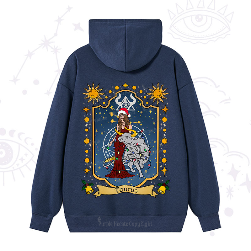 Purplehecate Christmas Taurus Zodiac Hoodie