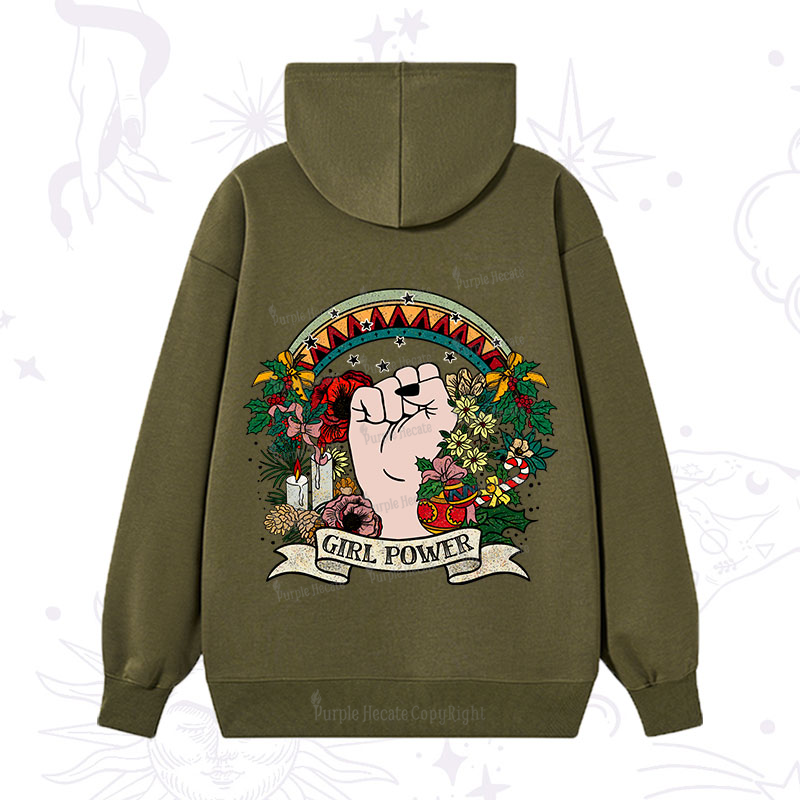 Purplehecate Christmas Girl Power Hoodie