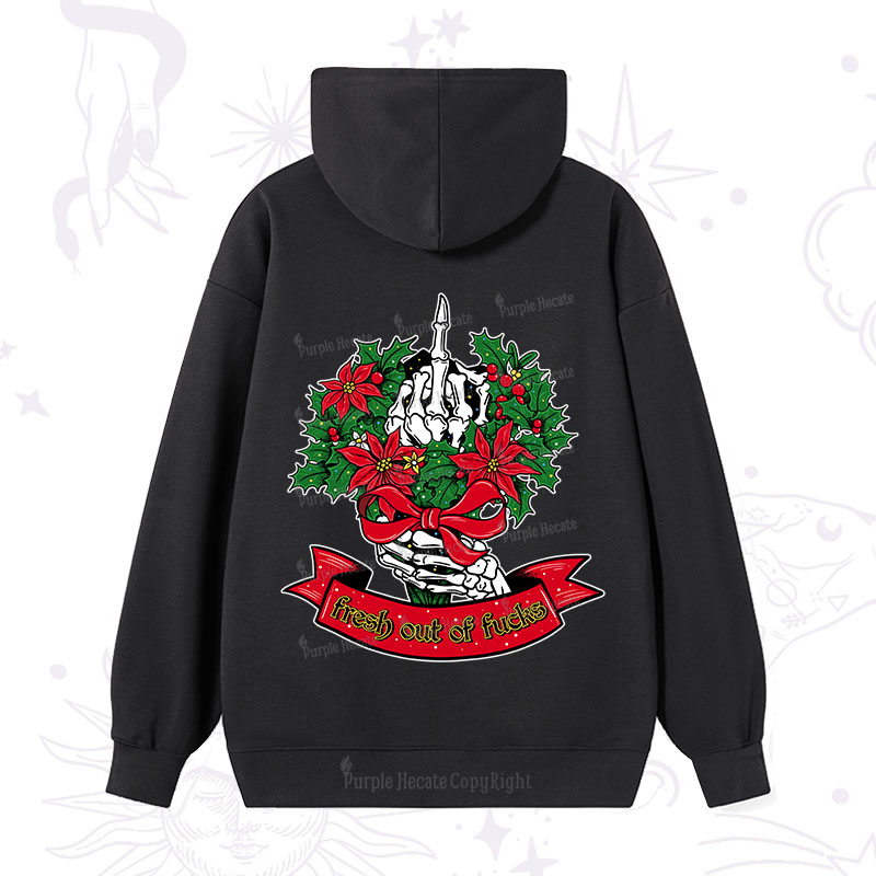 Purplehecate Christmas Fresh Out Of Fuck Hoodie