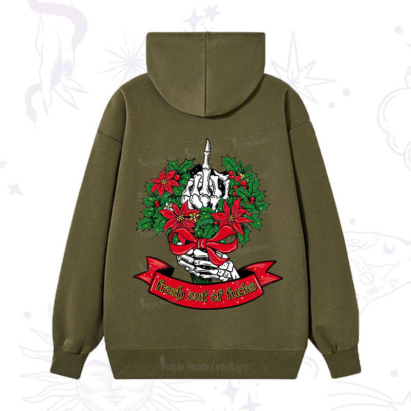 Purplehecate Christmas Fresh Out Of Fuck Hoodie