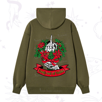 Purplehecate Christmas Fresh Out Of Fuck Hoodie