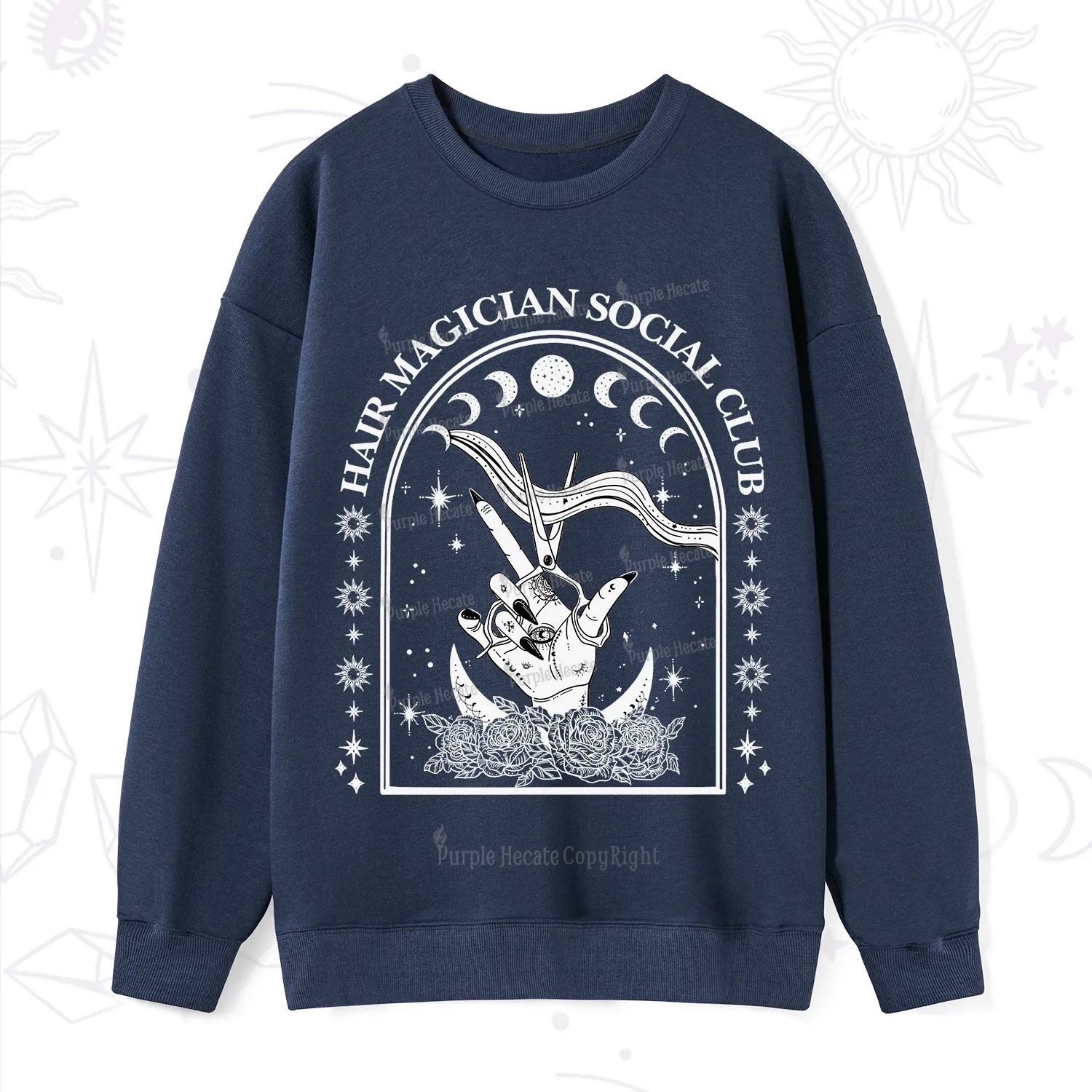 Purplehecate Hair Magician Social Club Collective Sweatshirt