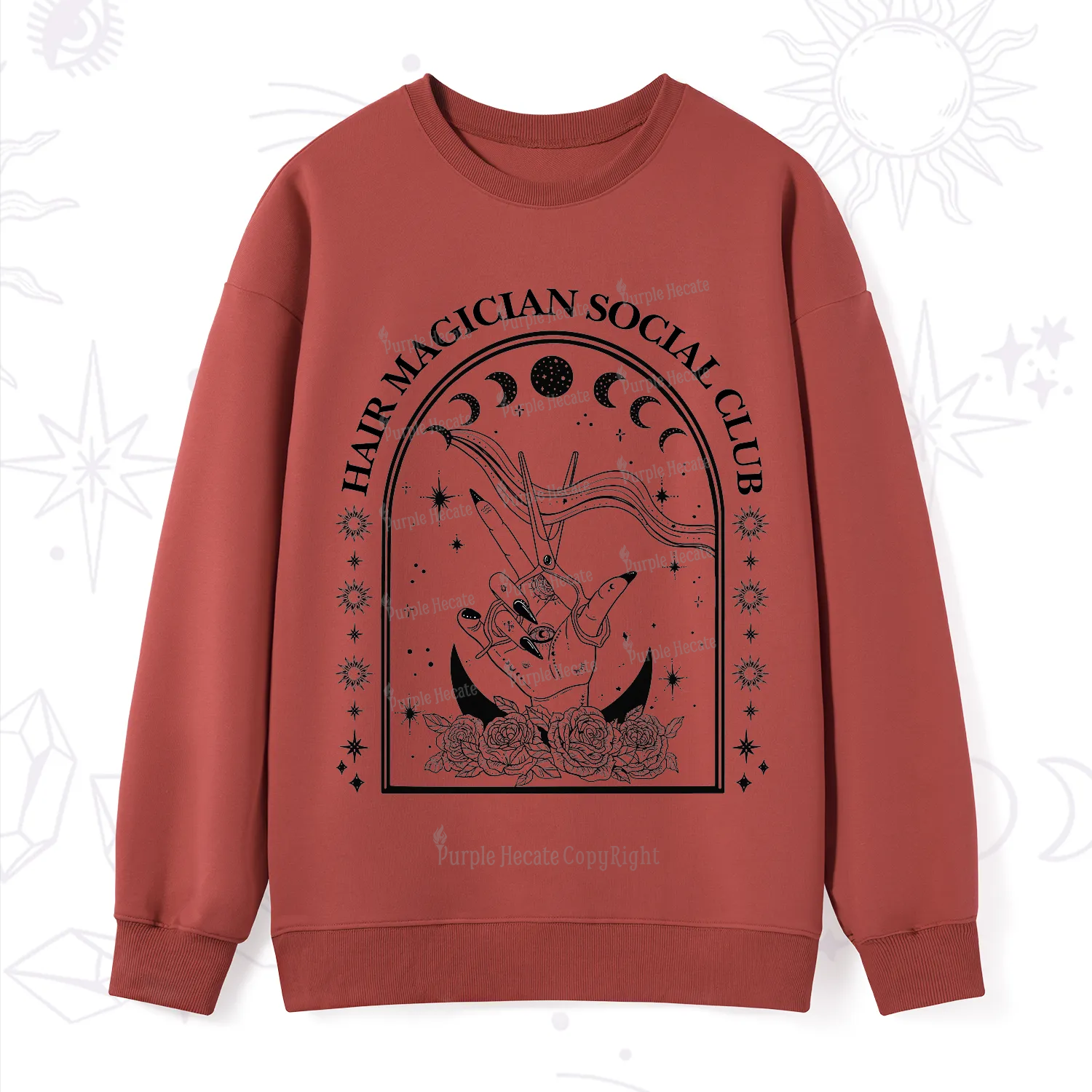 Purplehecate Hair Magician Social Club Collective Sweatshirt