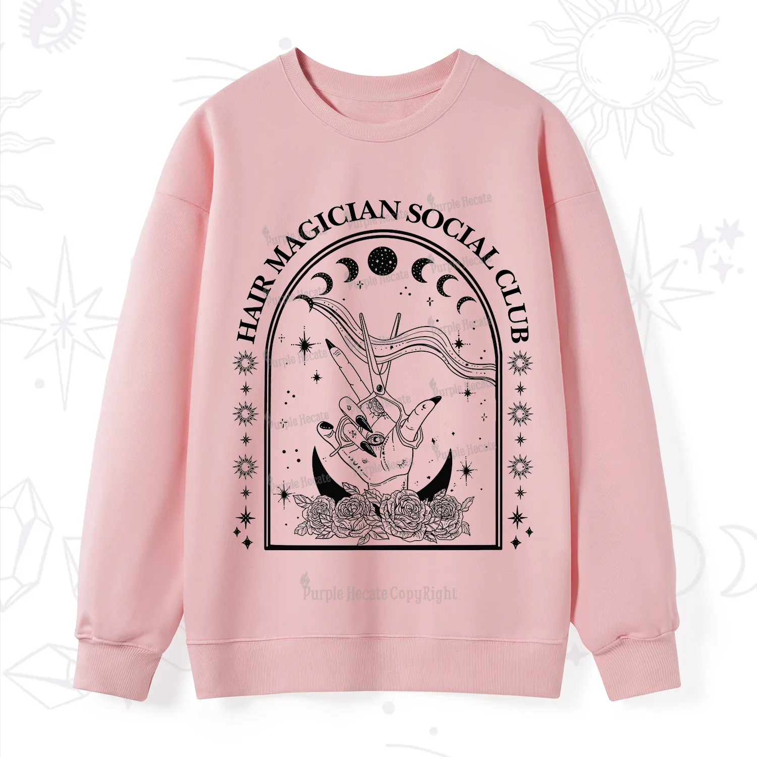 Purplehecate Hair Magician Social Club Collective Sweatshirt