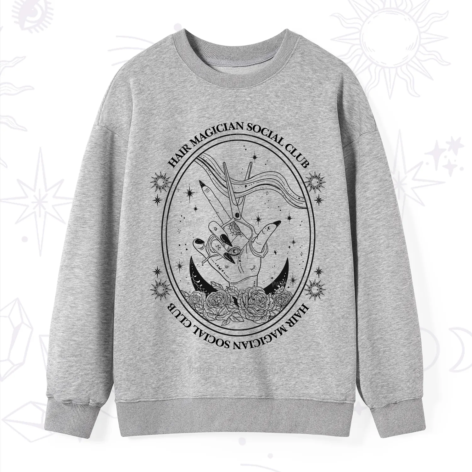 Purplehecate Hair Magician Social Club Sweatshirt