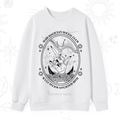 Purplehecate Hair Magician Social Club Sweatshirt