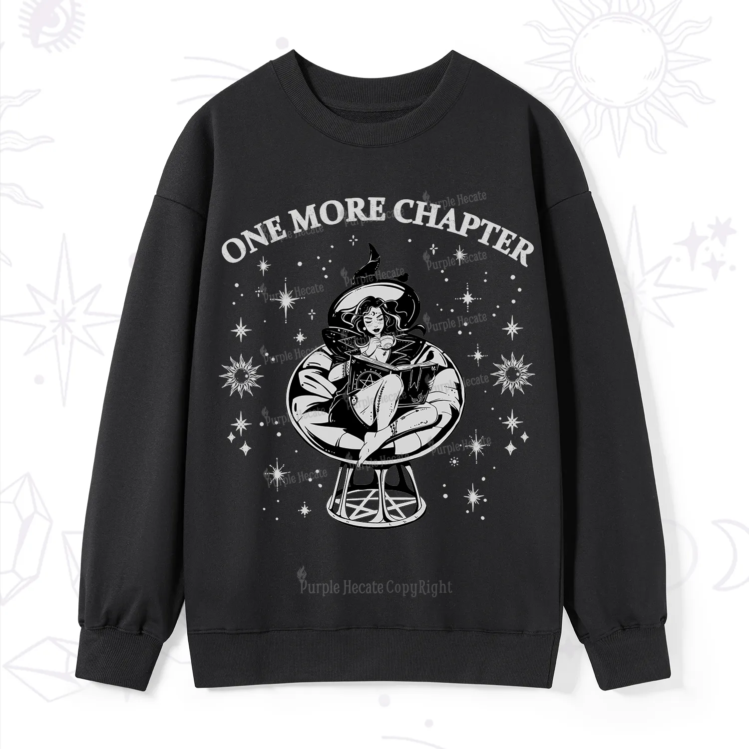 Purplehecate One More Chapter Books Sweatshirt