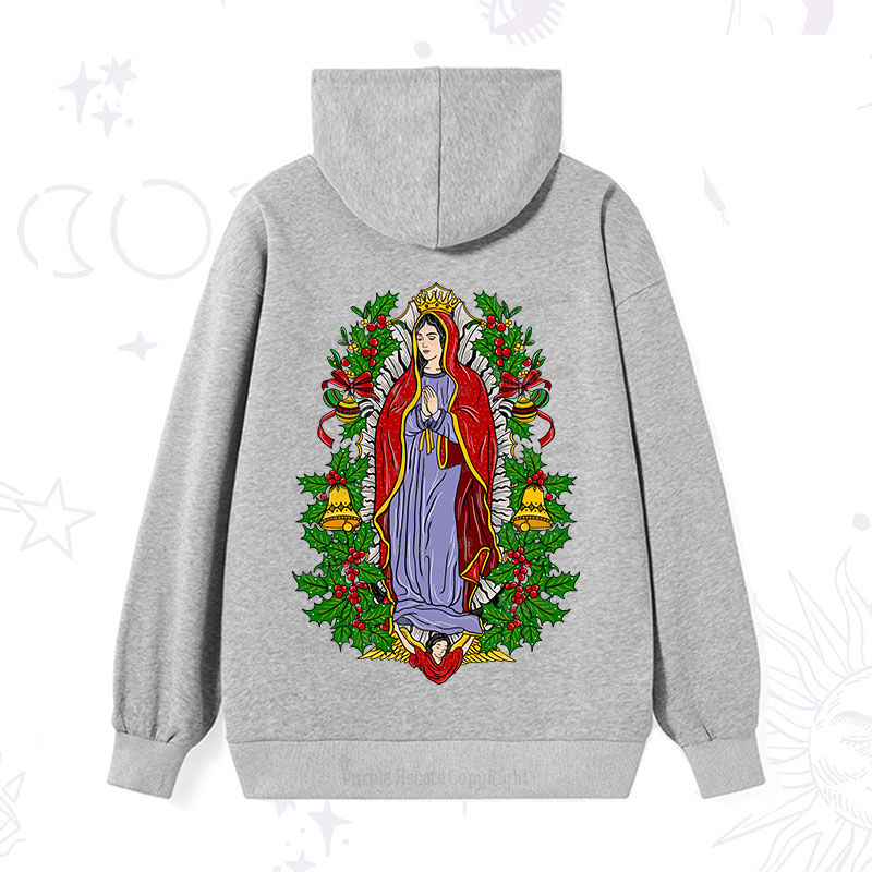 Purplehecate Christmas Mother Mary Hoodie