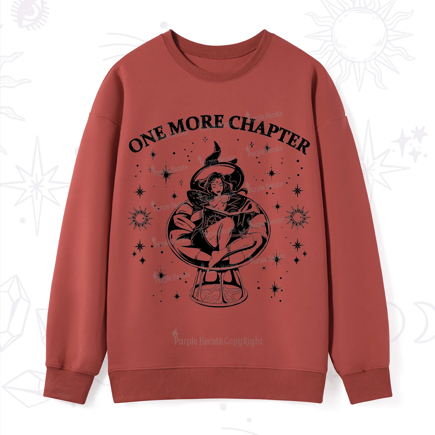 Purplehecate One More Chapter Books Sweatshirt