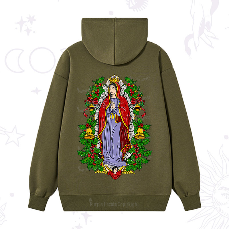 Purplehecate Christmas Mother Mary Hoodie