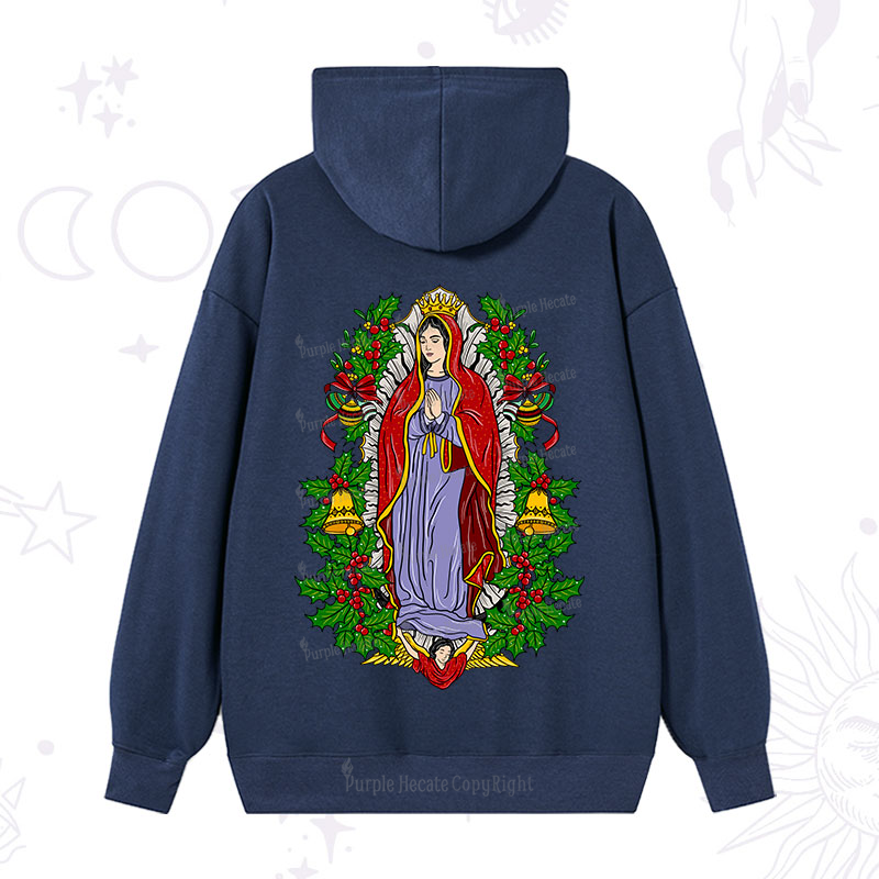 Purplehecate Christmas Mother Mary Hoodie